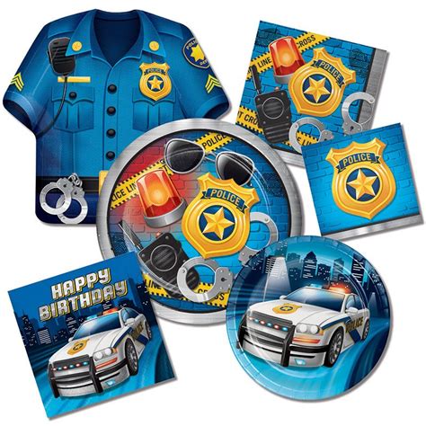 police birthday supplies|police party supplies for birthday.